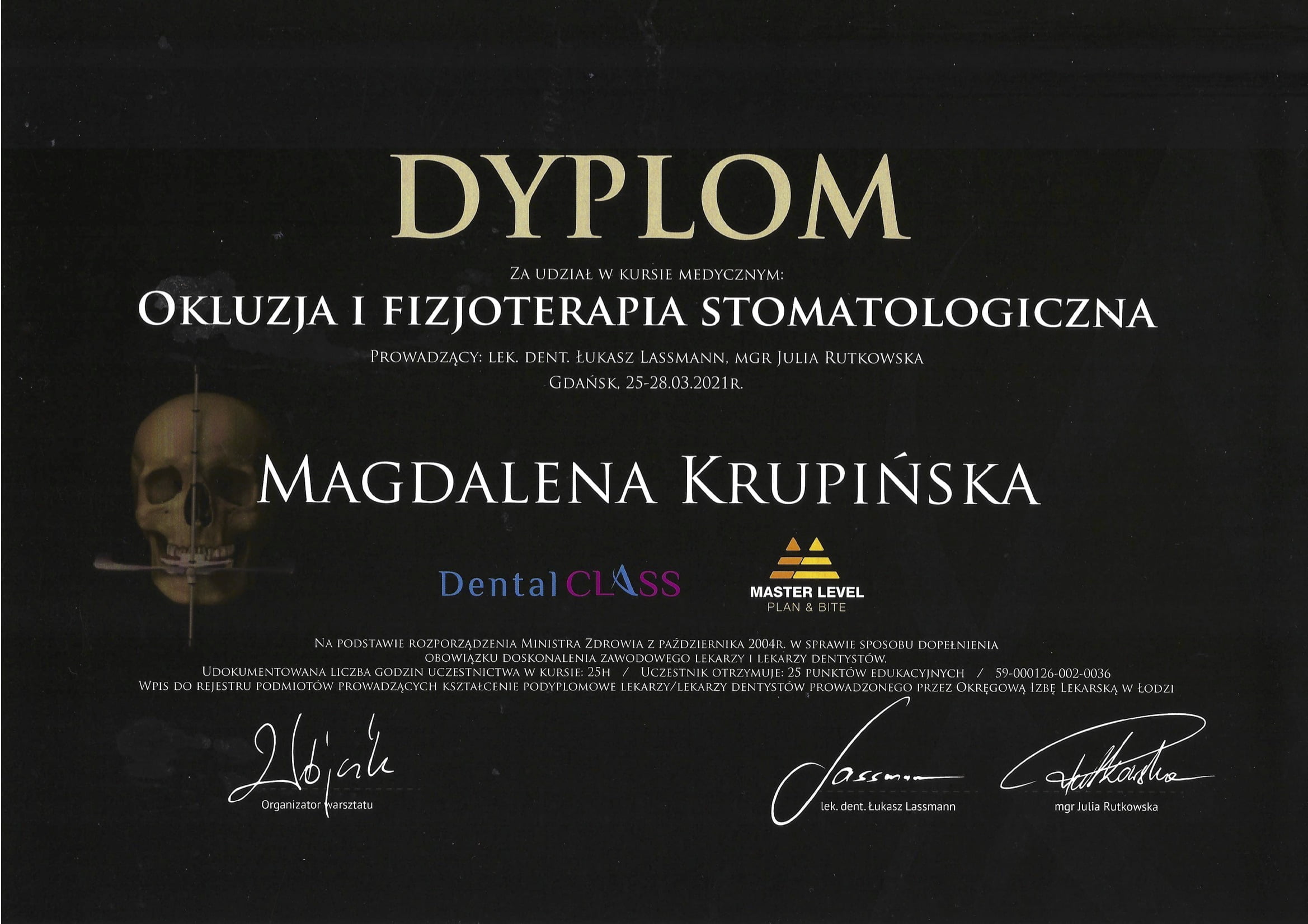 Magdalena Krupińska certyfikat 24
