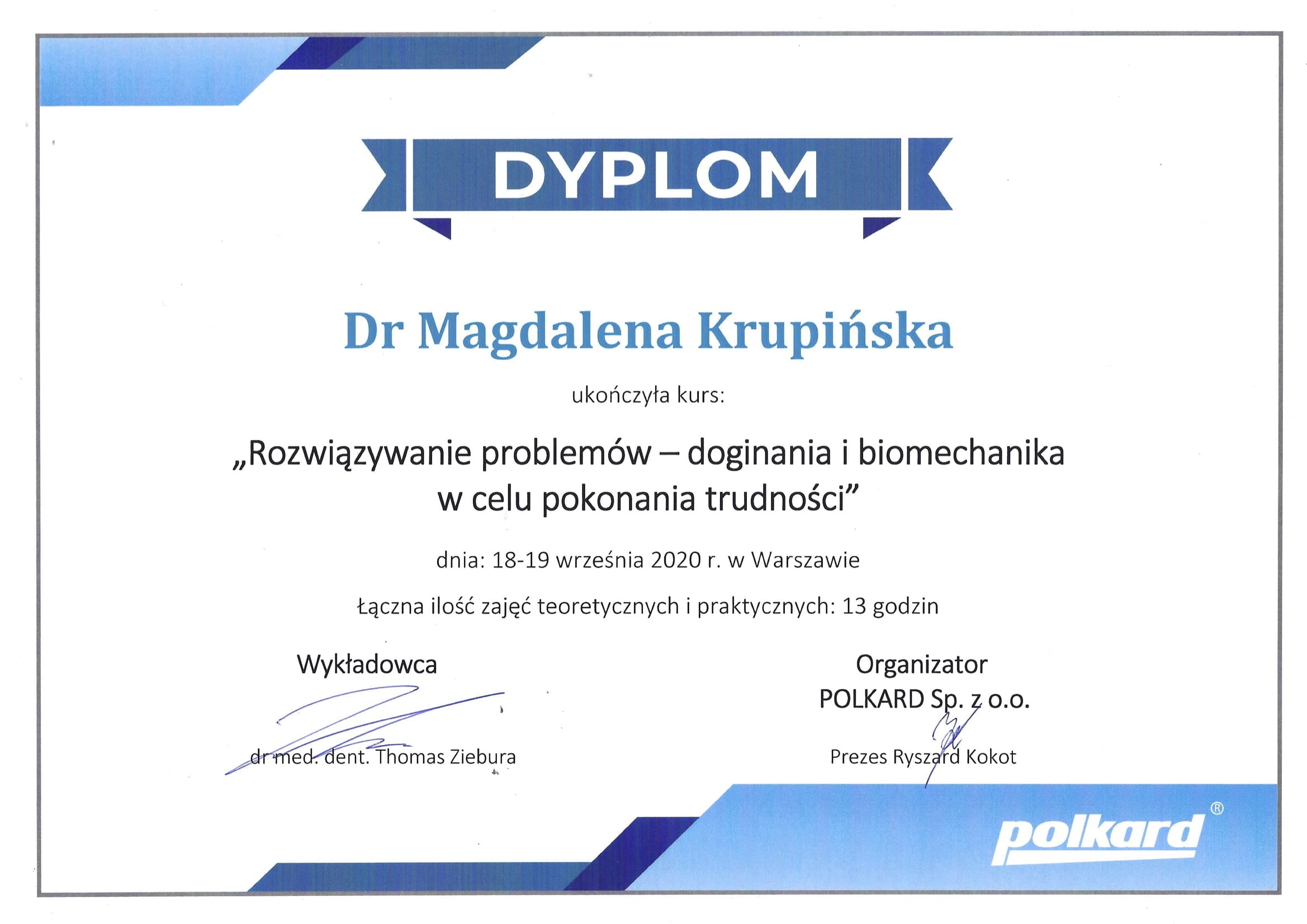 Magdalena Krupińska certyfikat 31