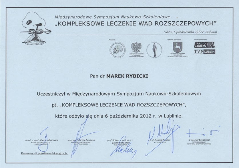 Marek Rybicki certyfikat (60)