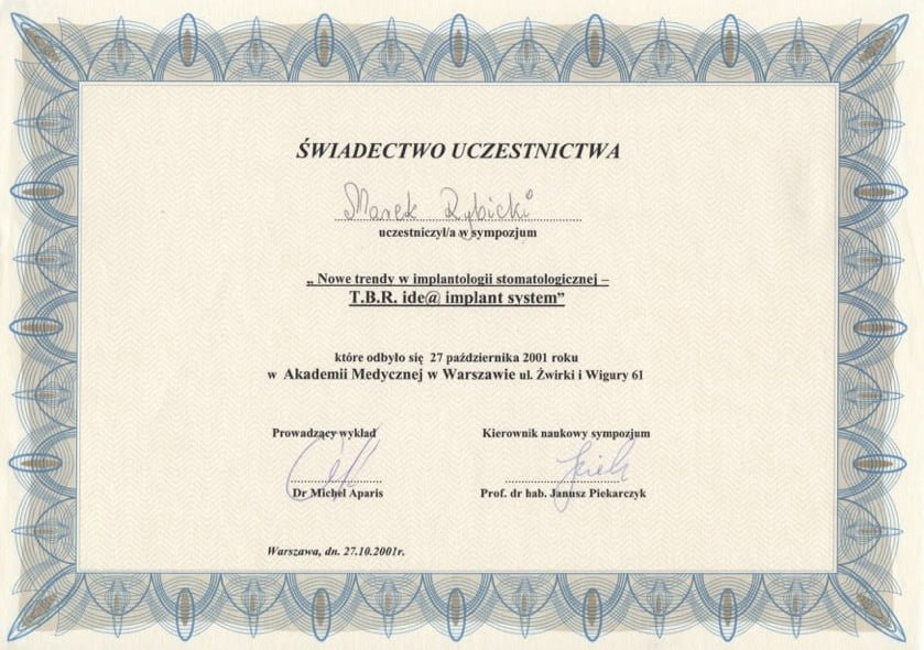 Marek Rybicki certyfikat (70)